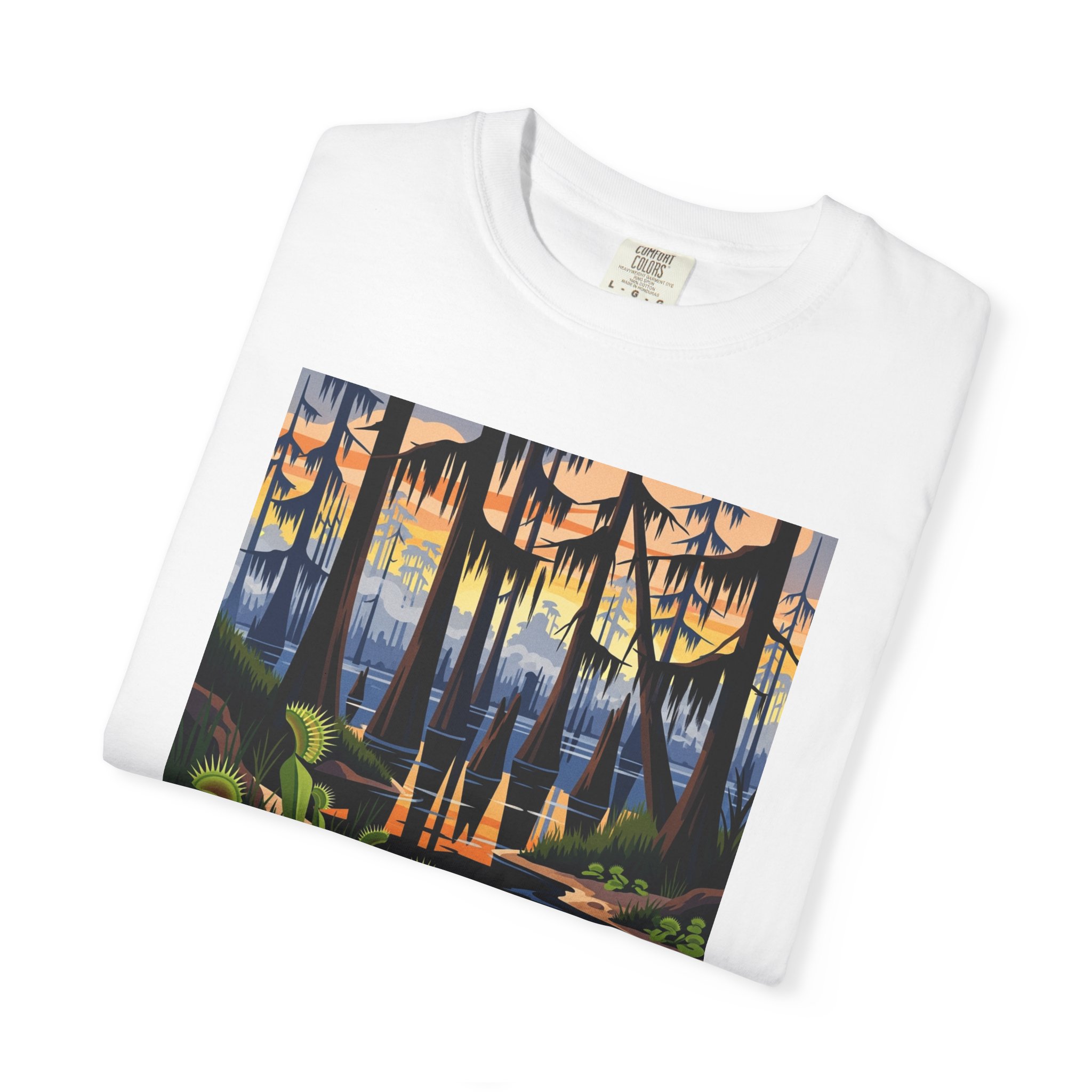 Pond Pine Wilderness WPA Style Unisex T-shirt - Image 3