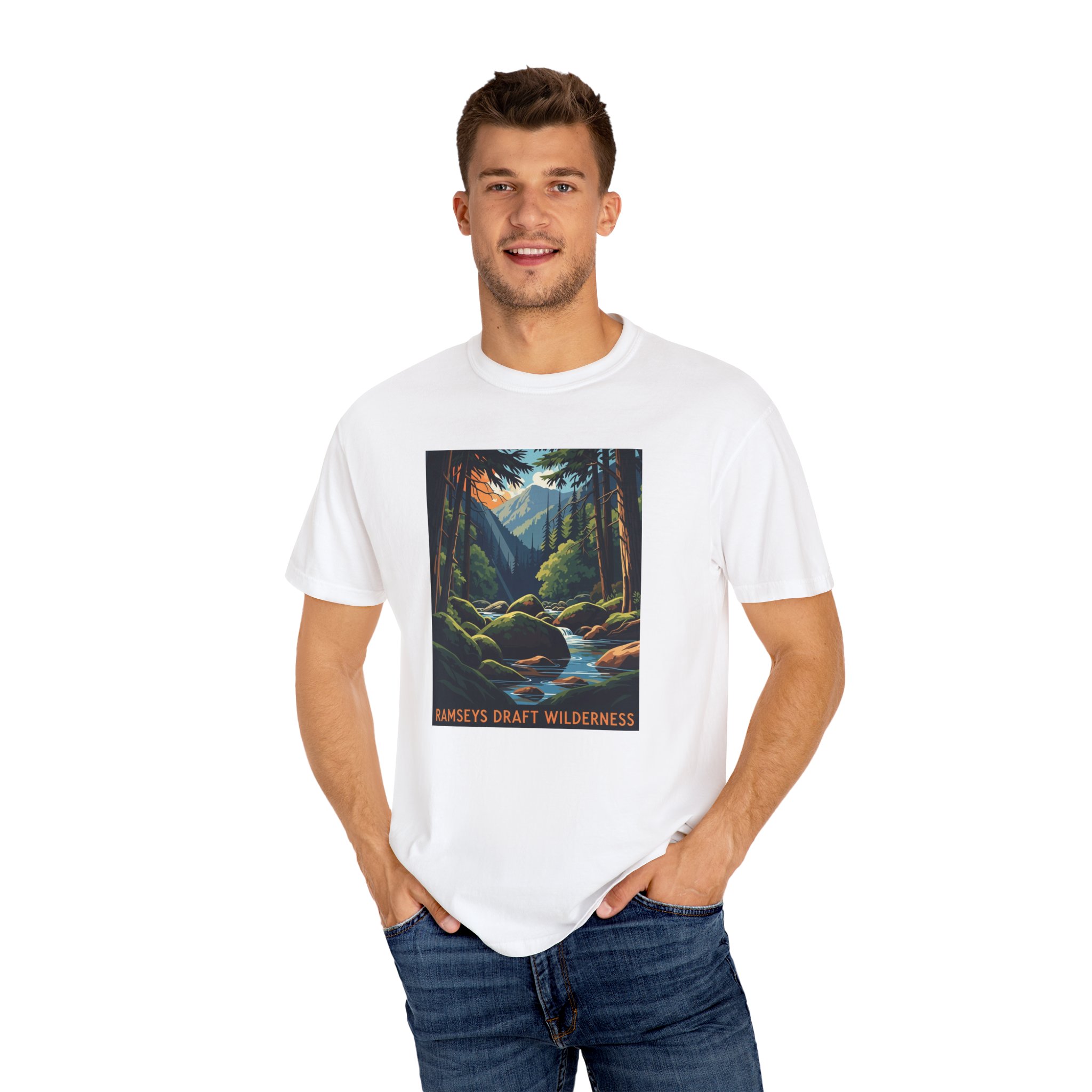 Ramseys Draft Wilderness WPA Style Unisex T-shirt - Image 4