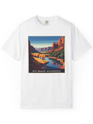 Wet Beaver Wilderness WPA Style Unisex T-shirt