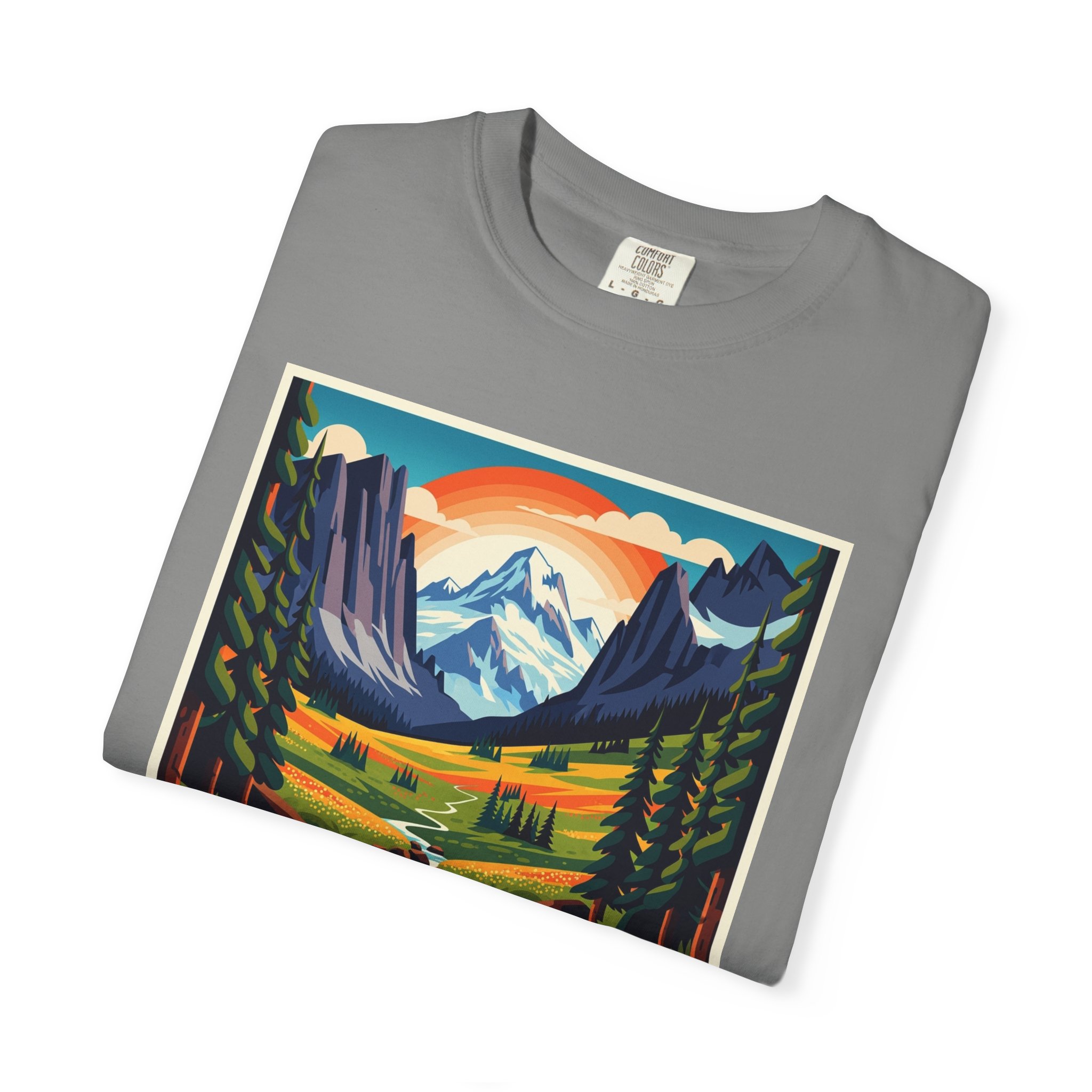 Wild Sky Wilderness WPA Style Unisex T-shirt - Image 9