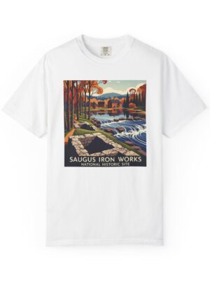 Saugus Iron Works National Historic Site WPA Style Unisex T-shirt