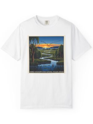 Middle Mississippi River National Wildlife Refuge WPA Style Unisex T-shirt