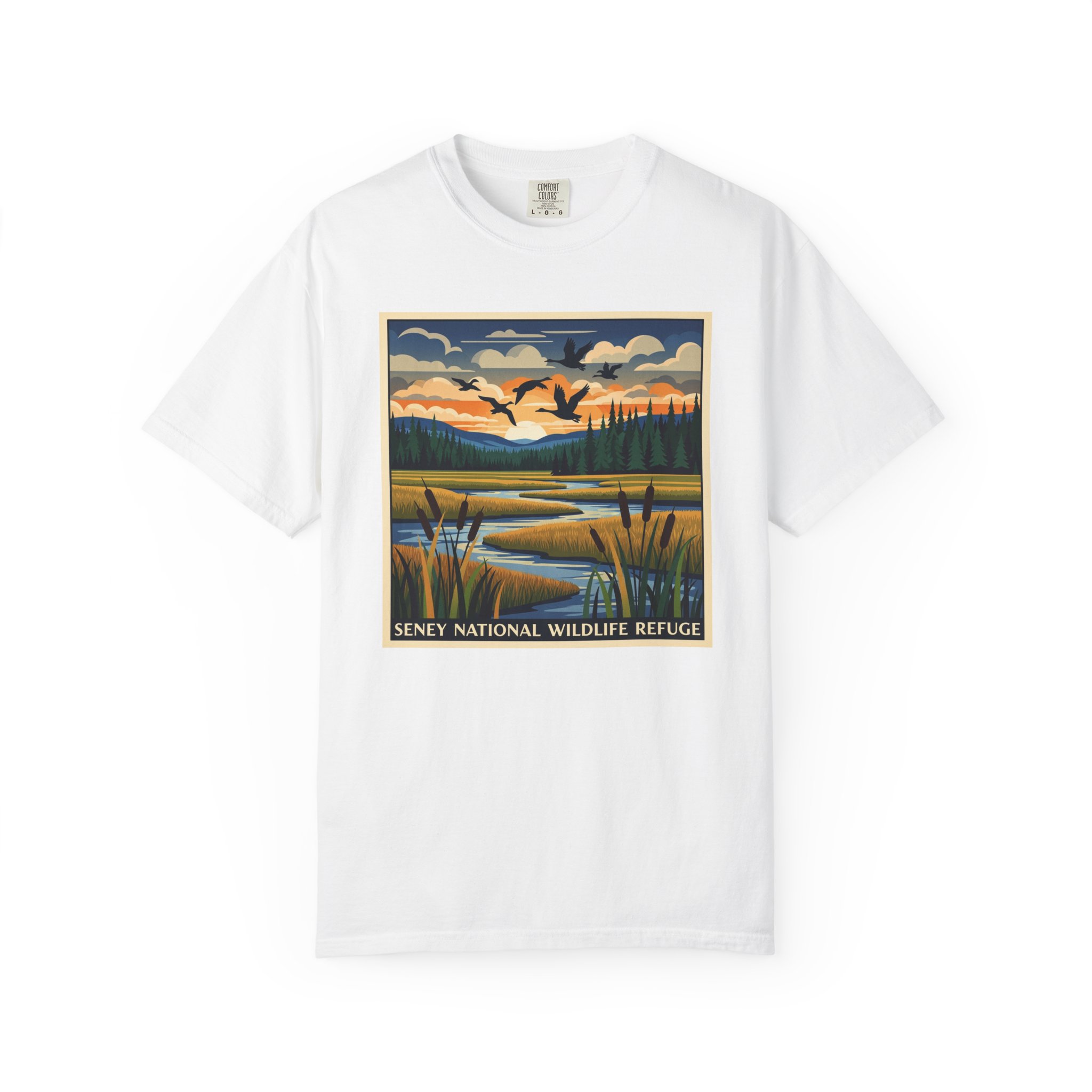 Seney National Wildlife Refuge WPA Style Unisex T-shirt