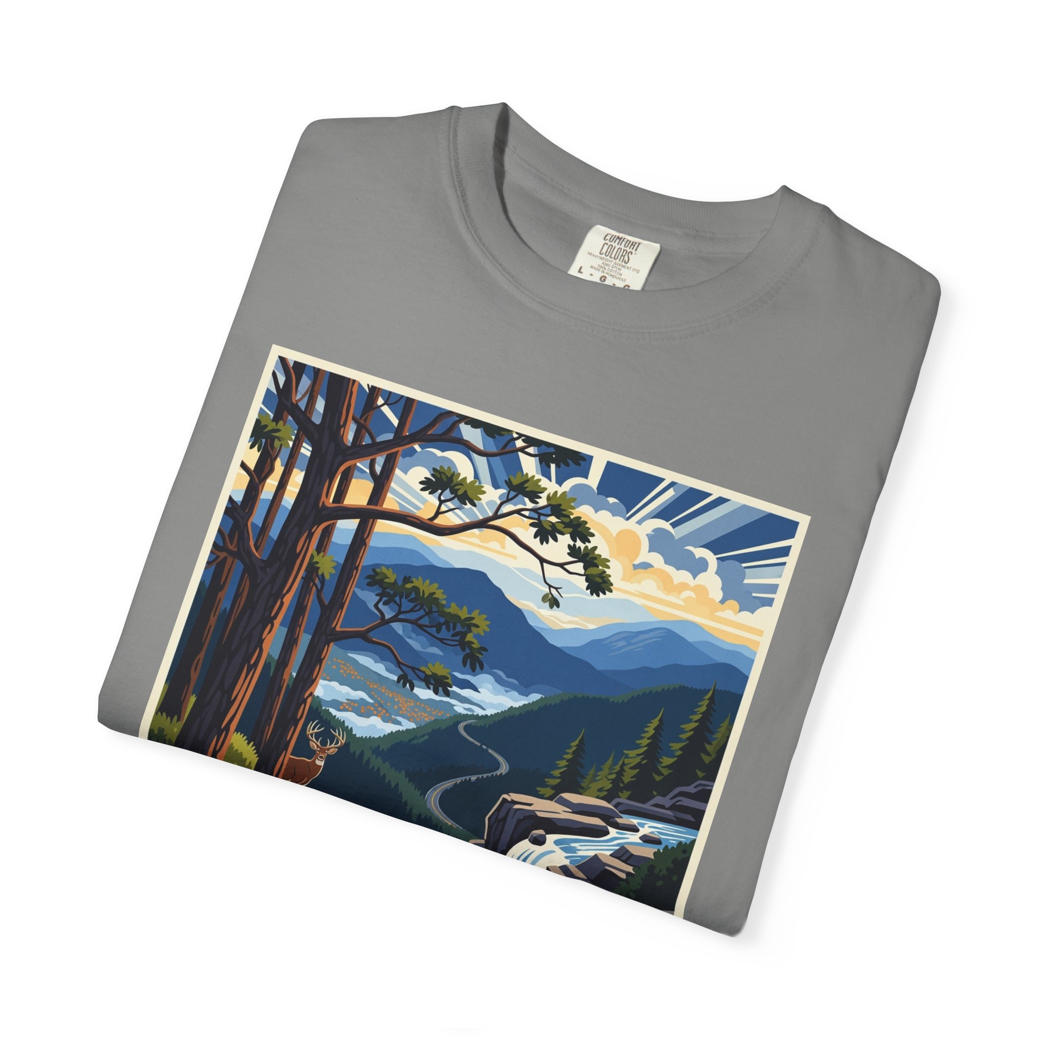 Shenandoah National Park WPA Style Unisex T-shirt - Image 9