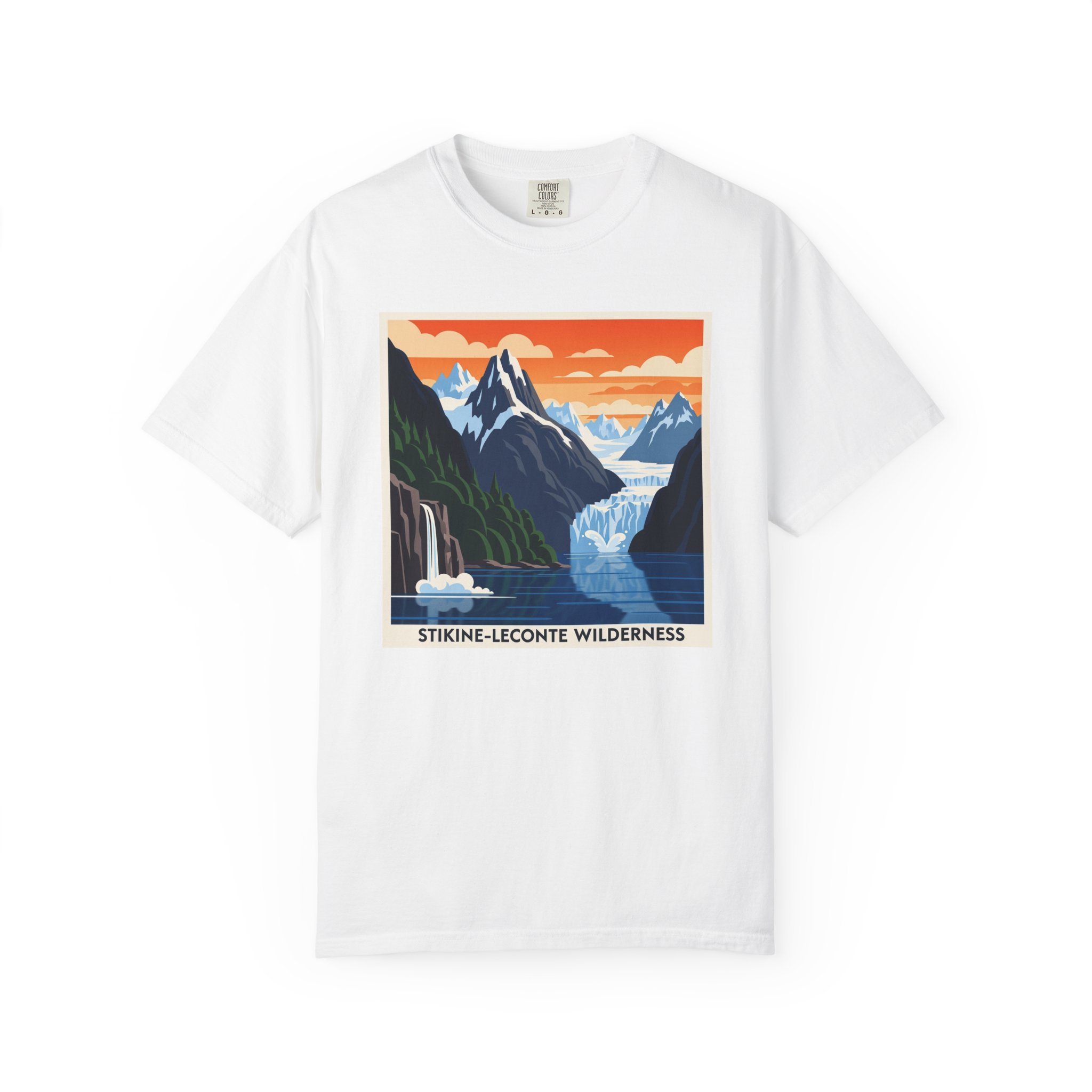 Stikine–LeConte Wilderness WPA Style Unisex T-shirt