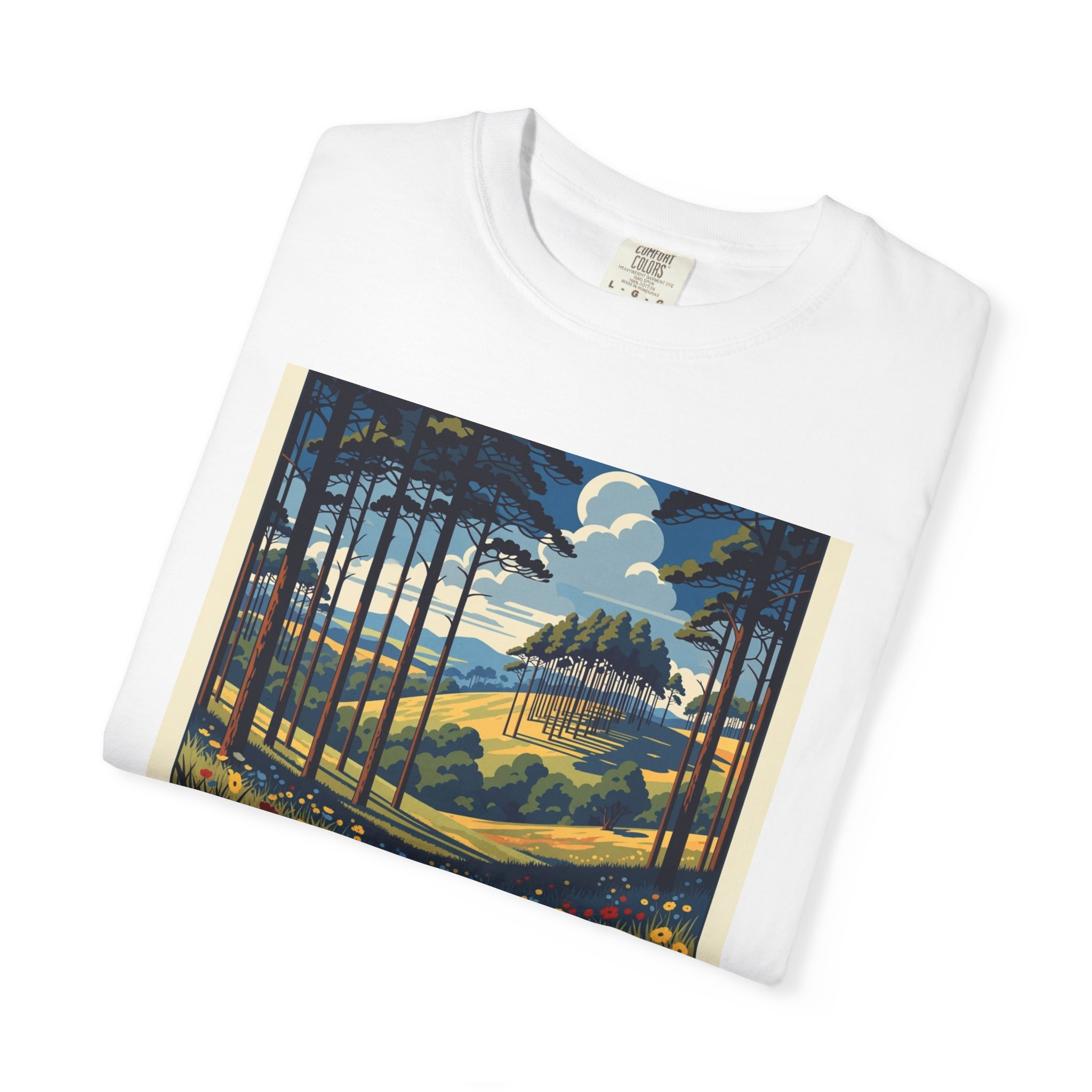 Mountain Longleaf National Wildlife Refuge WPA Style Unisex T-shirt - Image 3