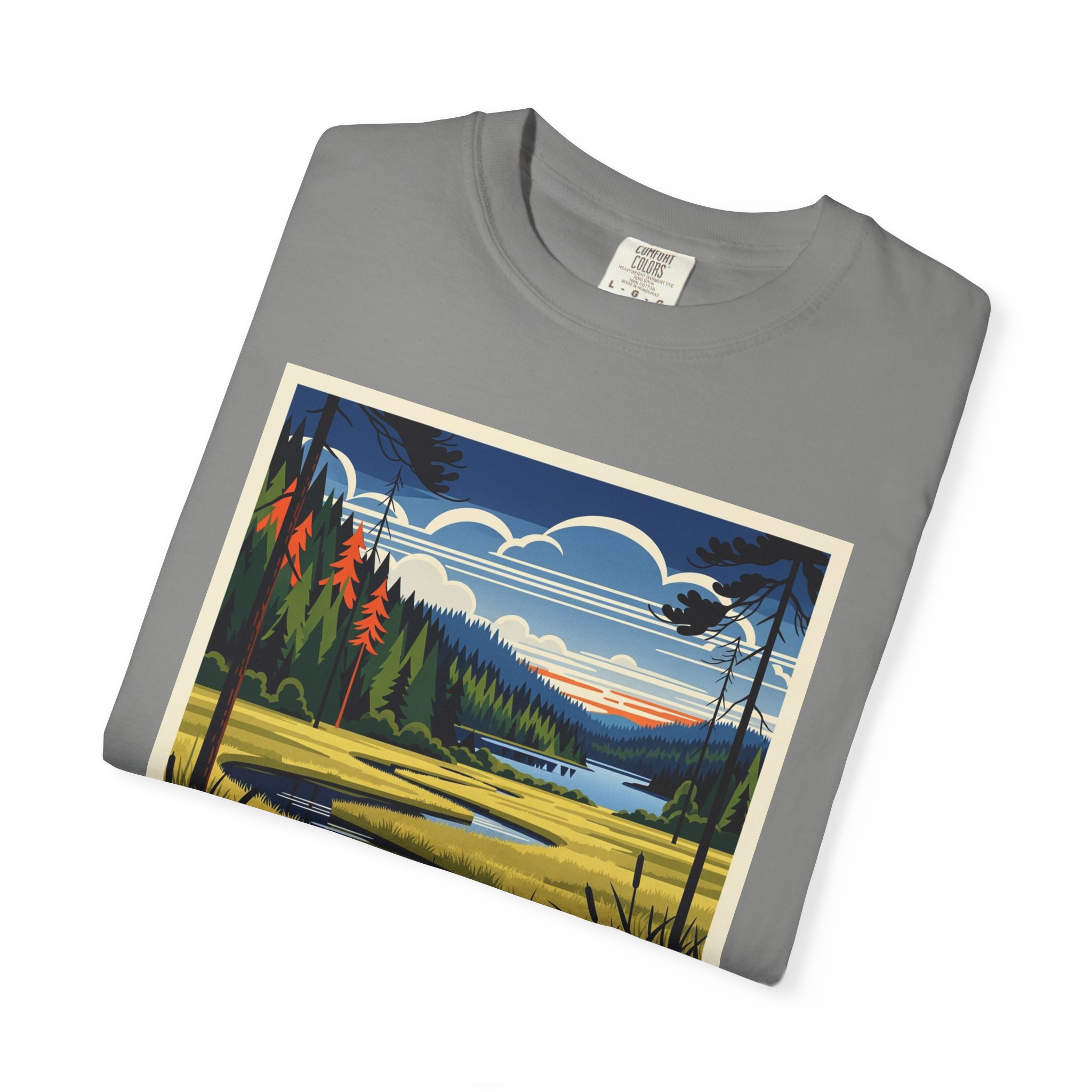 Seney Wilderness WPA Style Unisex T-shirt - Image 9