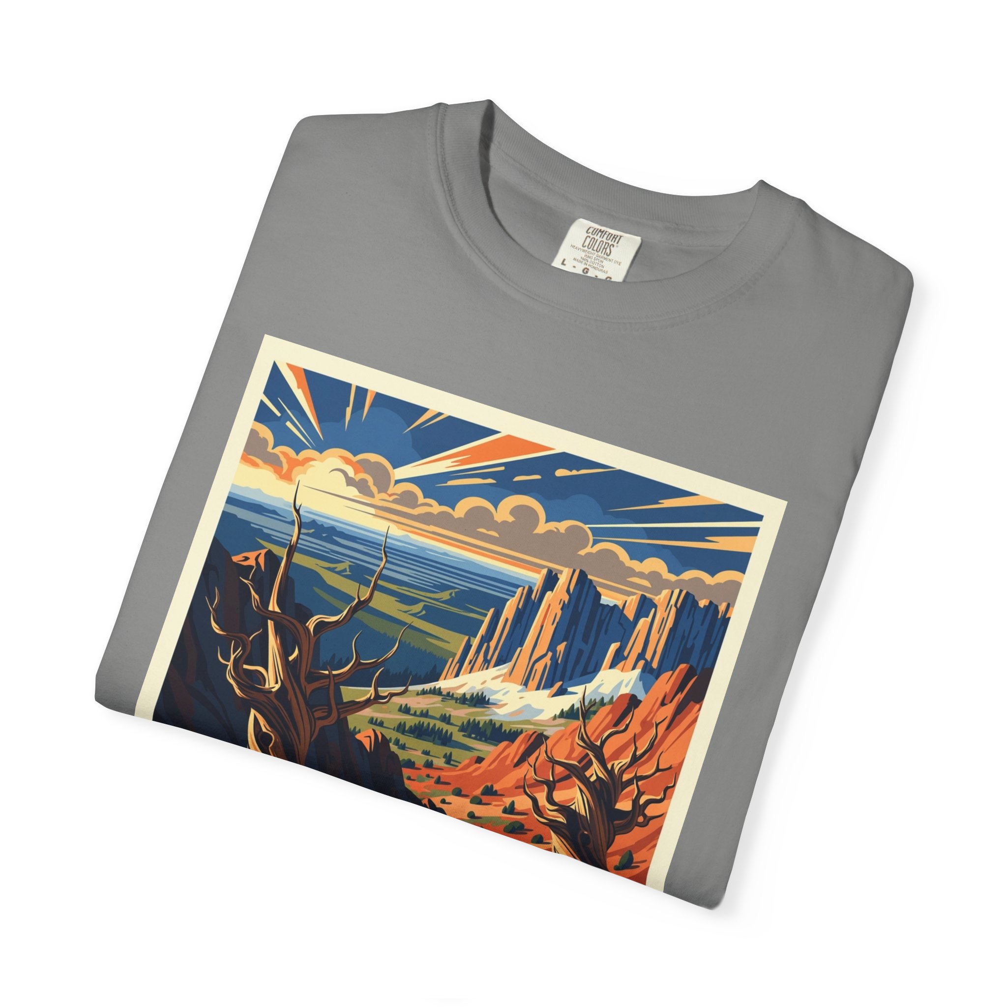 White Mountain Wilderness WPA Style Unisex T-shirt - Image 9