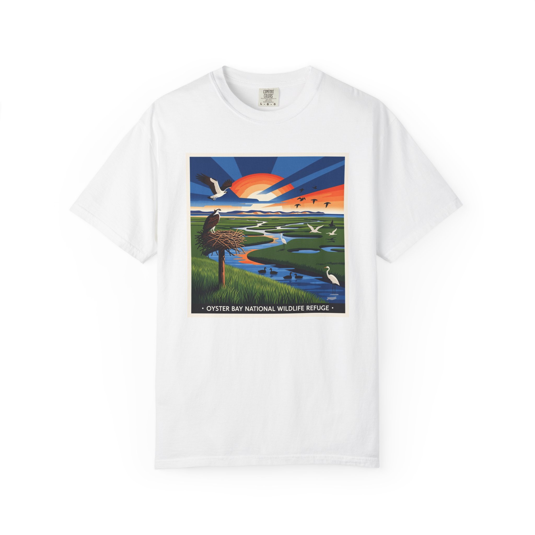 Oyster Bay National Wildlife Refuge WPA Style Unisex T-shirt