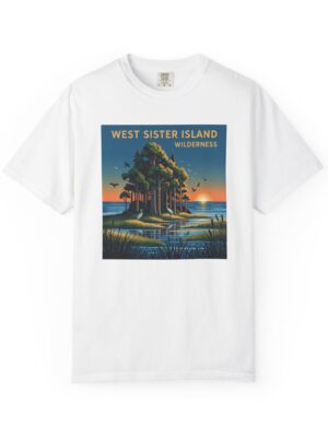 West Sister Island Wilderness WPA Style Unisex T-shirt