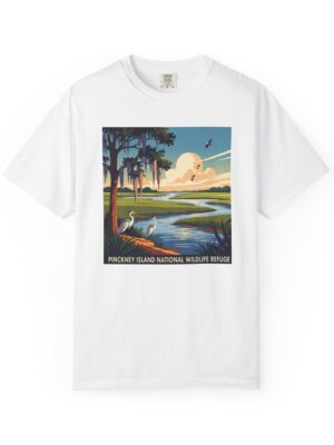 Pinckney Island National Wildlife Refuge WPA Style Unisex T-shirt