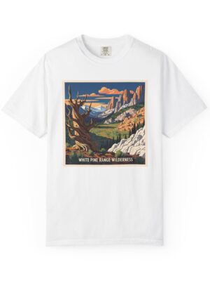 White Pine Range Wilderness WPA Style Unisex T-shirt