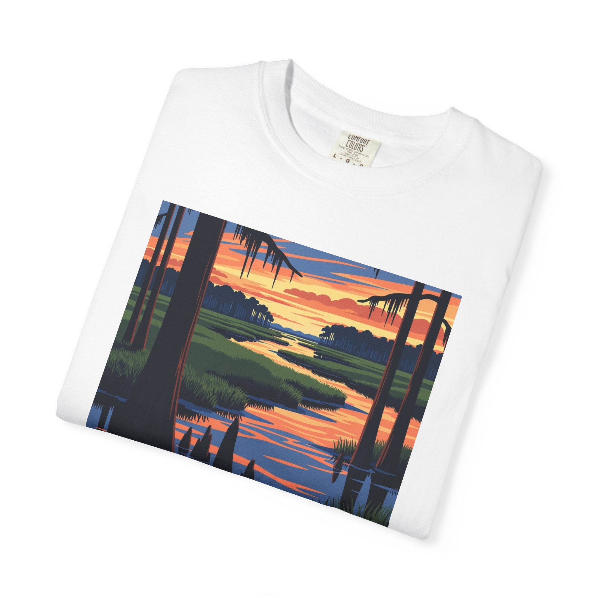 Mingo National Wildlife Refuge WPA Style Unisex T-shirt - Image 3