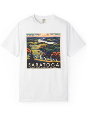 Saratoga National Historical Park WPA Style Unisex T-shirt