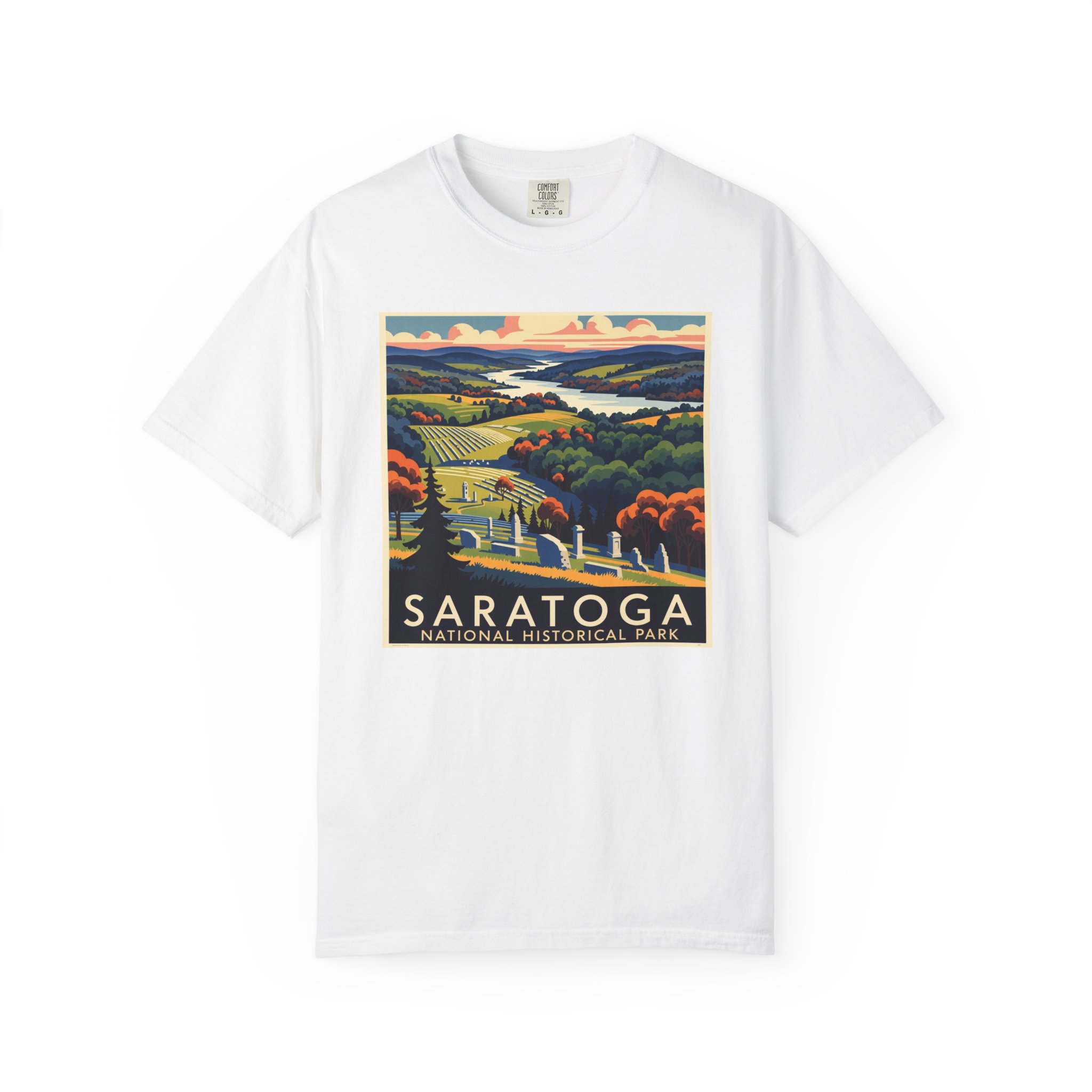 Saratoga National Historical Park WPA Style Unisex T-shirt