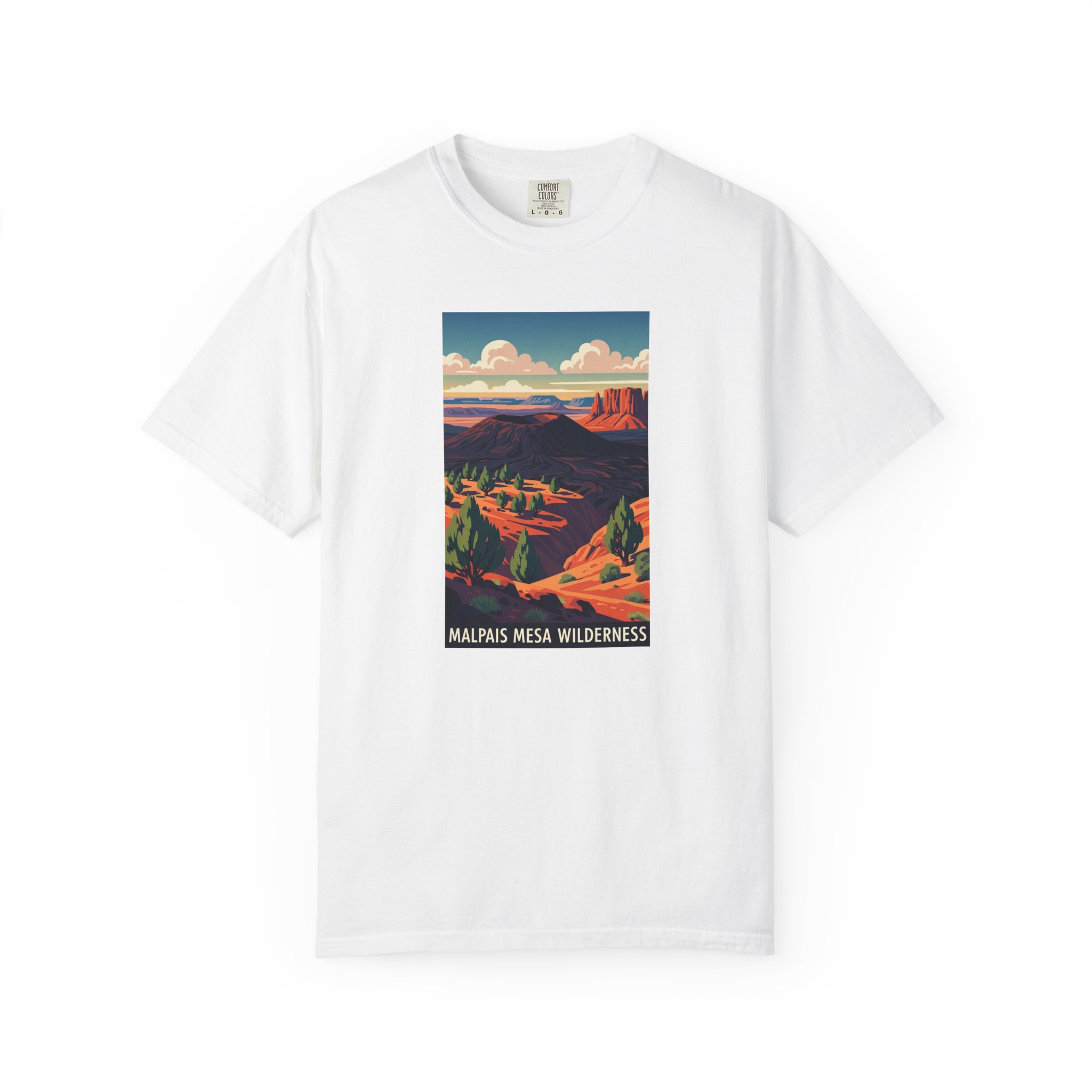 Malpais Mesa Wilderness WPA Style Unisex T-shirt