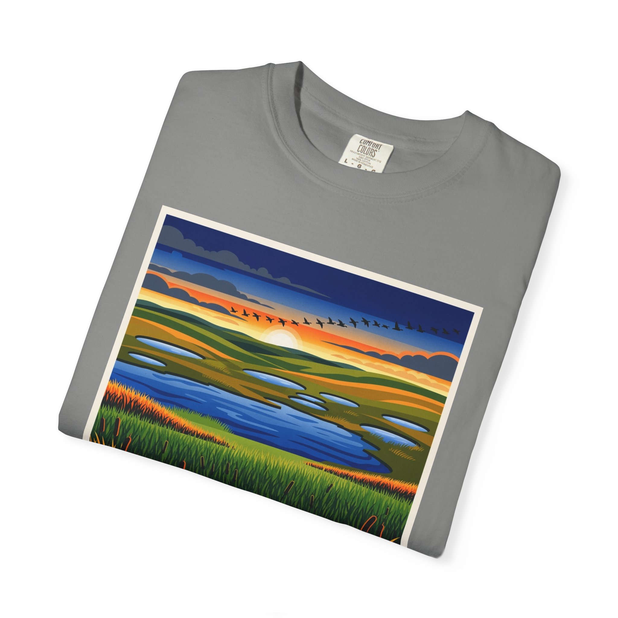 School Section Lake National Wildlife Refuge WPA Style Unisex T-shirt - Image 9