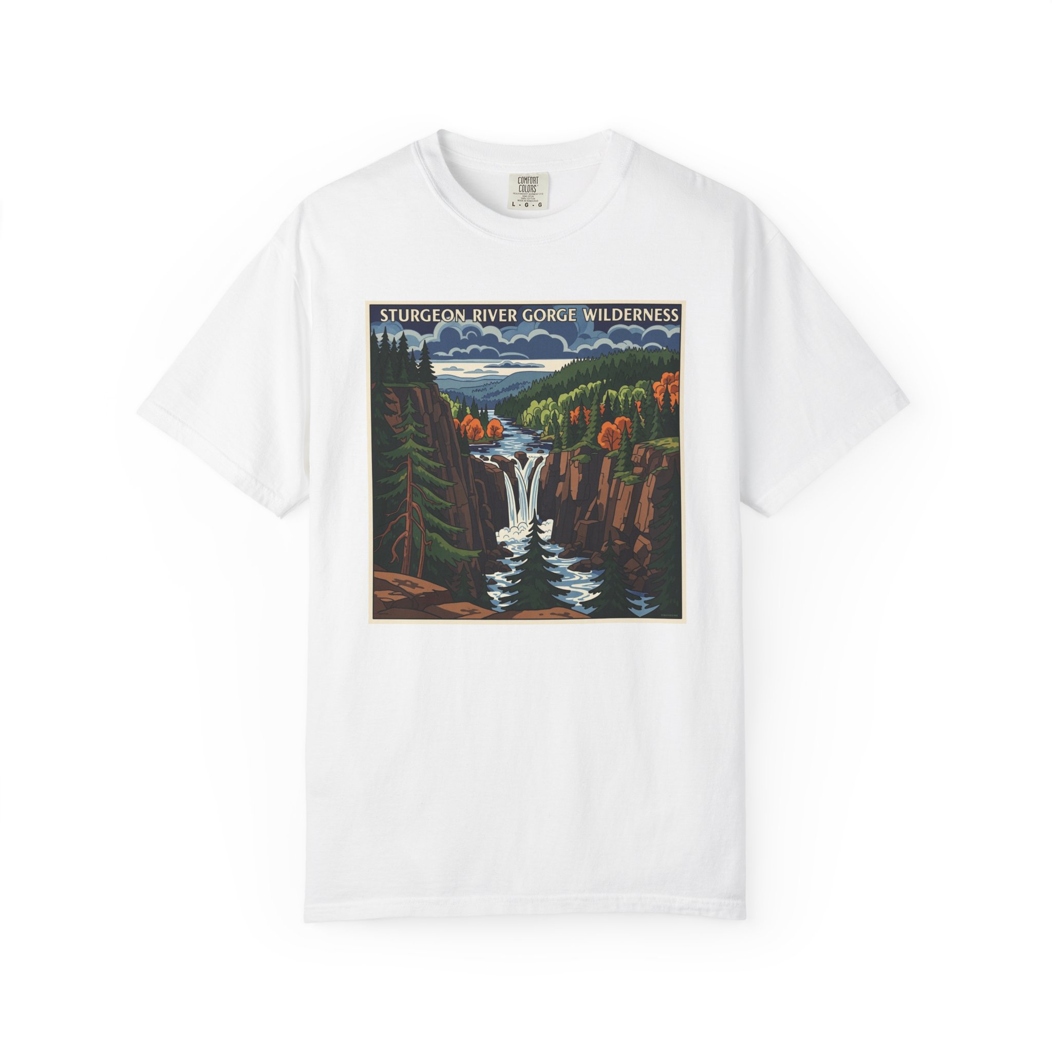 Sturgeon River Gorge Wilderness WPA Style Unisex T-shirt