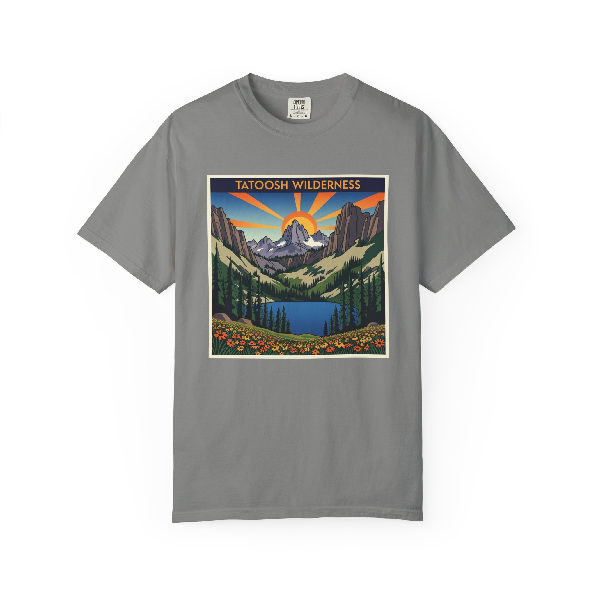 Tatoosh Wilderness WPA Style Unisex T-shirt - Image 7