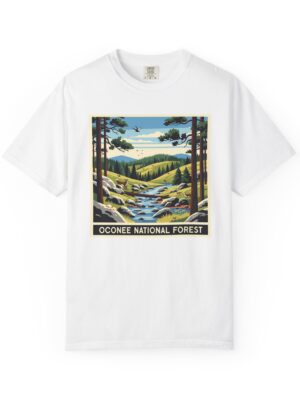 Oconee National Forest WPA Style Unisex T-shirt