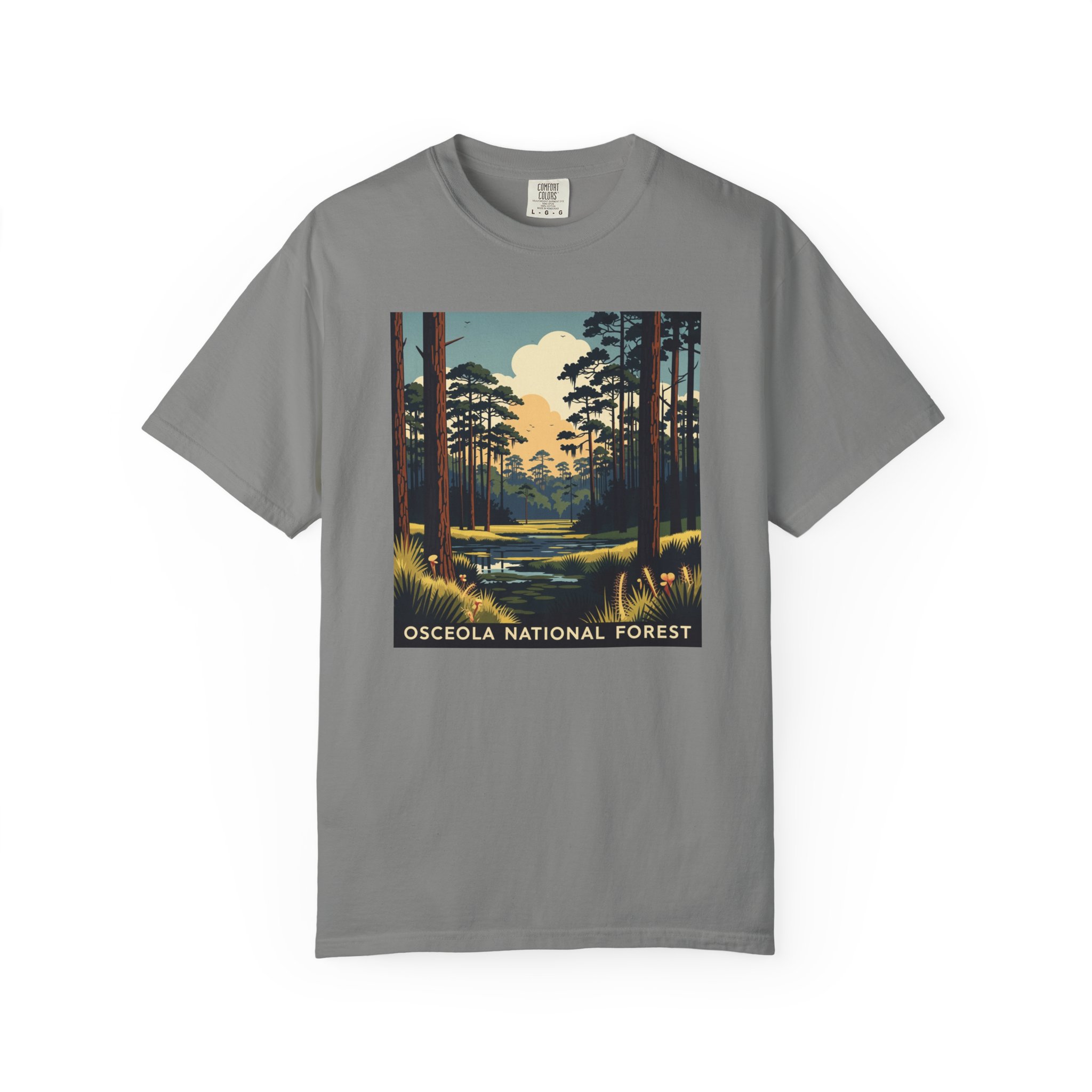 Osceola National Forest WPA Style Unisex T-shirt - Image 7