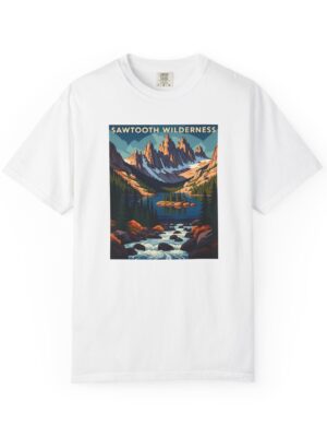 Sawtooth Wilderness WPA Style Unisex T-shirt