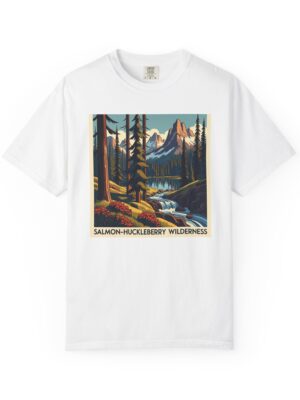 Salmon–Huckleberry Wilderness WPA Style Unisex T-shirt