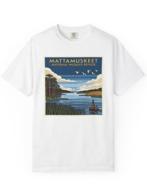 Mattamuskeet National Wildlife Refuge WPA Style Unisex T-shirt