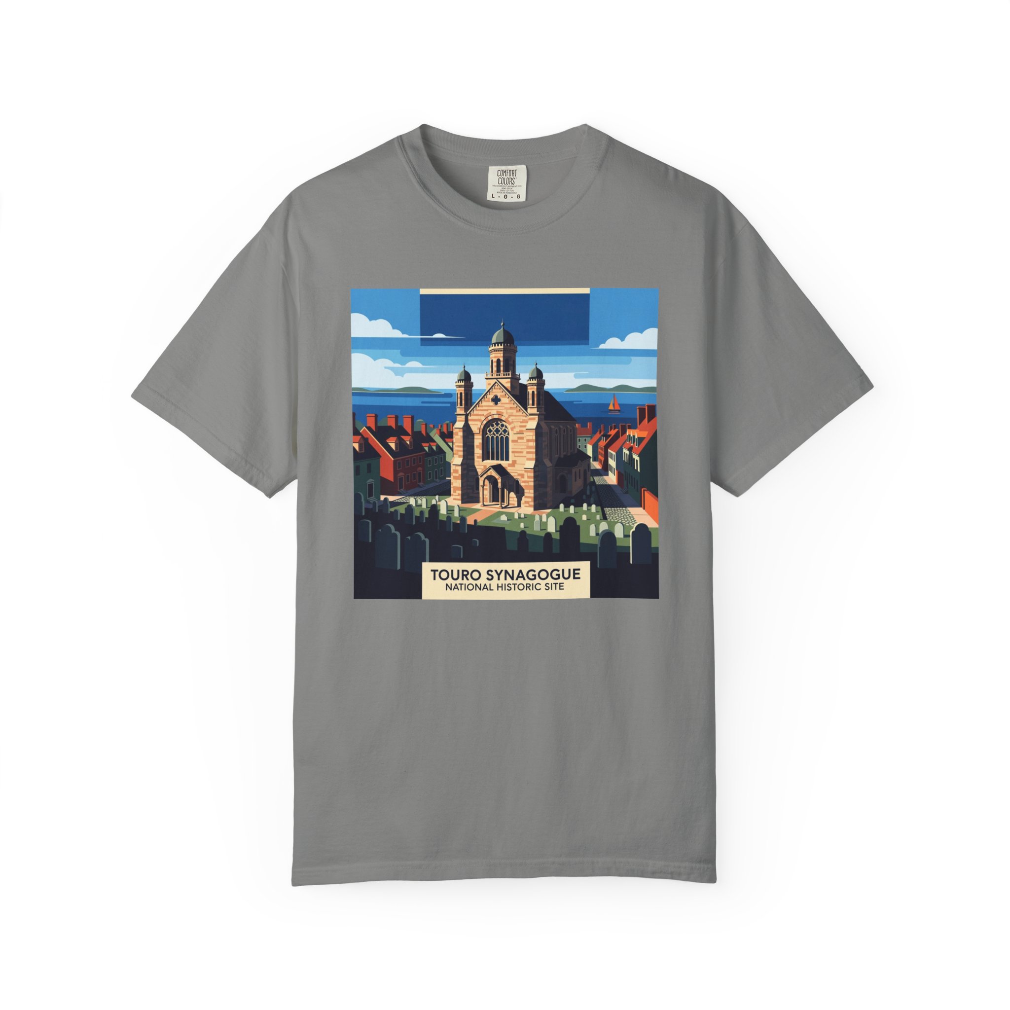 Touro Synagogue National Historic Site WPA Style Unisex T-shirt - Image 7
