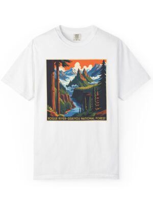 Rogue River–Siskiyou National Forest WPA Style Unisex T-shirt