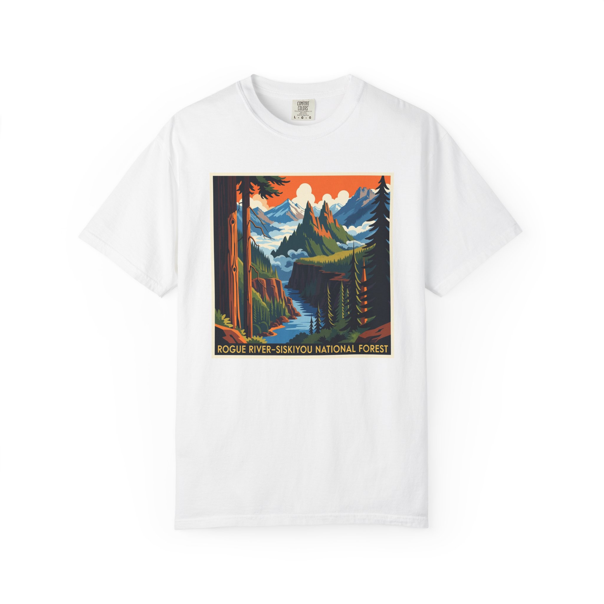 Rogue River–Siskiyou National Forest WPA Style Unisex T-shirt