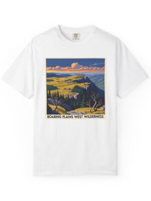Roaring Plains West Wilderness WPA Style Unisex T-shirt