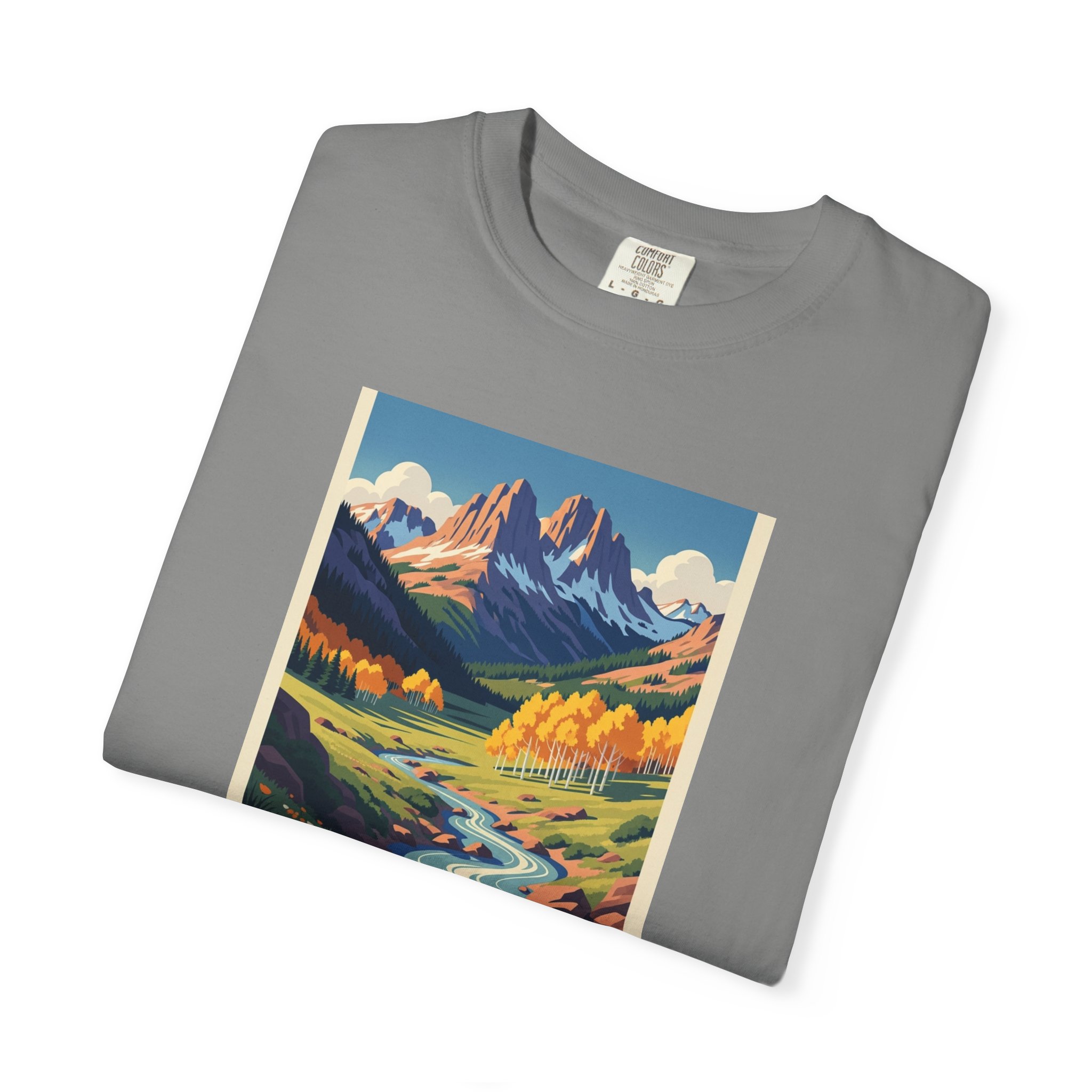 Rio Grande National Forest WPA Style Unisex T-shirt - Image 9