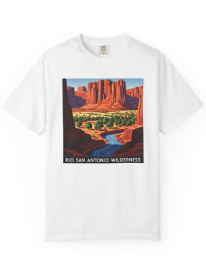 Rio San Antonio Wilderness WPA Style Unisex T-shirt