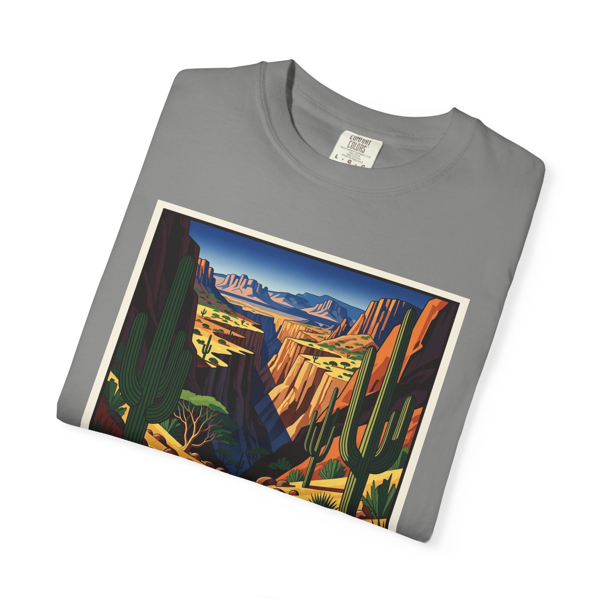 Upper Burro Creek Wilderness WPA Style Unisex T-shirt - Image 9