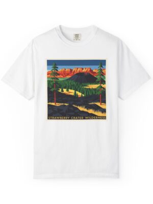 Strawberry Crater Wilderness WPA Style Unisex T-shirt
