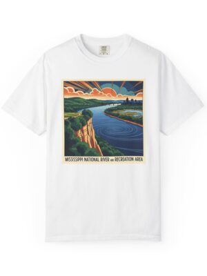 Mississippi Sandhill Crane National Wildlife Refuge WPA Style Unisex T-shirt