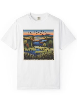 Silvio O. Conte National Fish and Wildlife Refuge WPA Style Unisex T-shirt