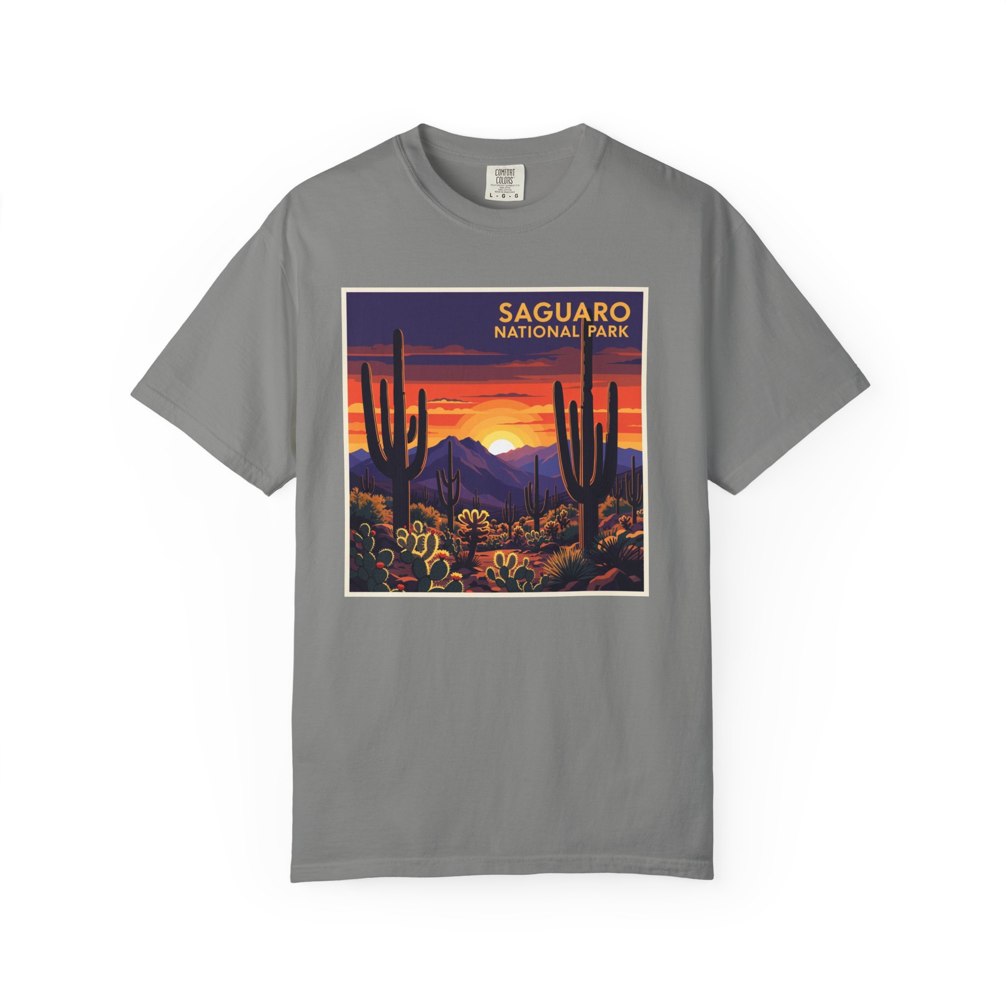 Saguaro National Park WPA Style Unisex T-shirt - Image 7