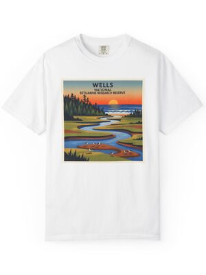 Wells National Estuarine Research Reserve WPA Style Unisex T-shirt