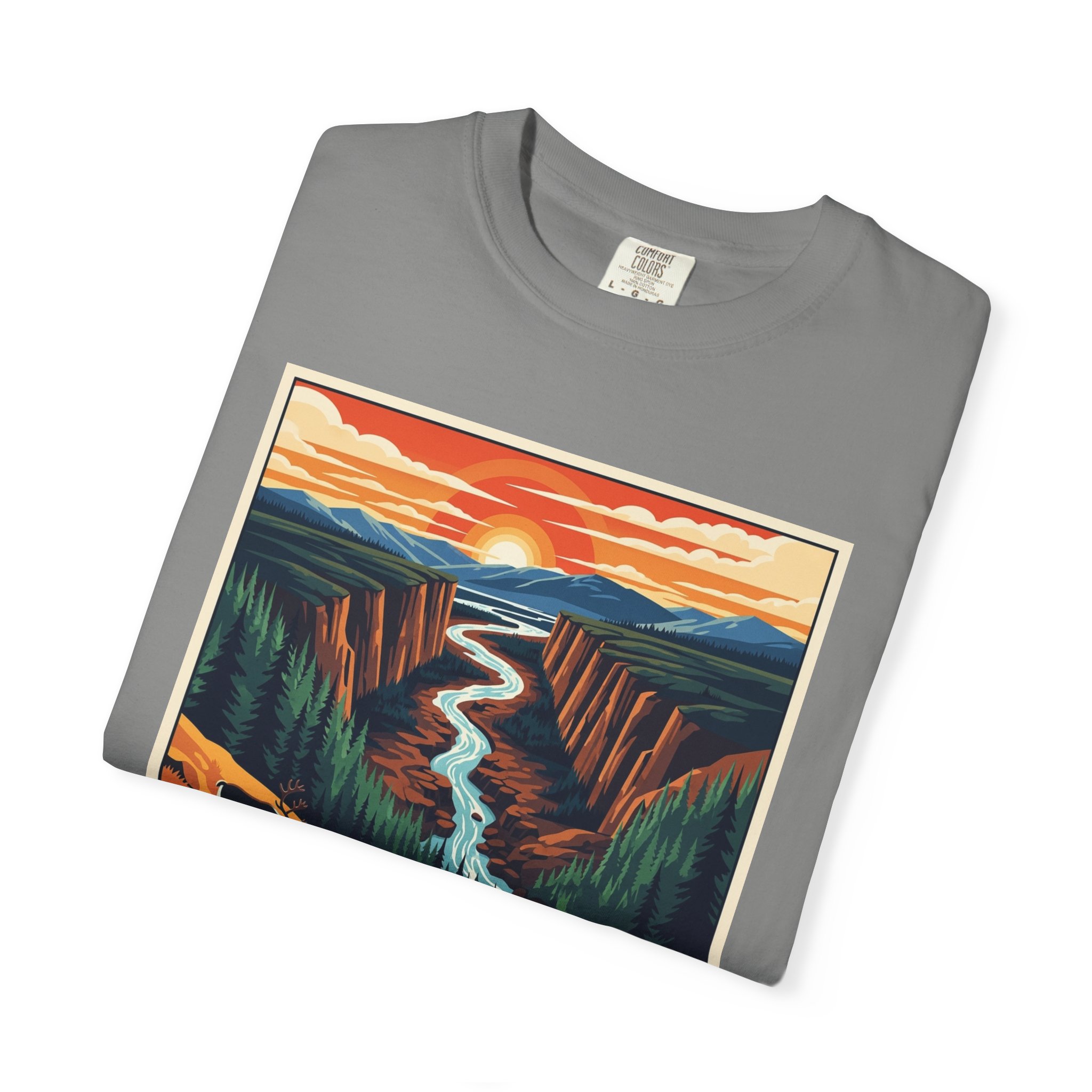 Yukon–Charley Rivers National Preserve WPA Style Unisex T-shirt - Image 9