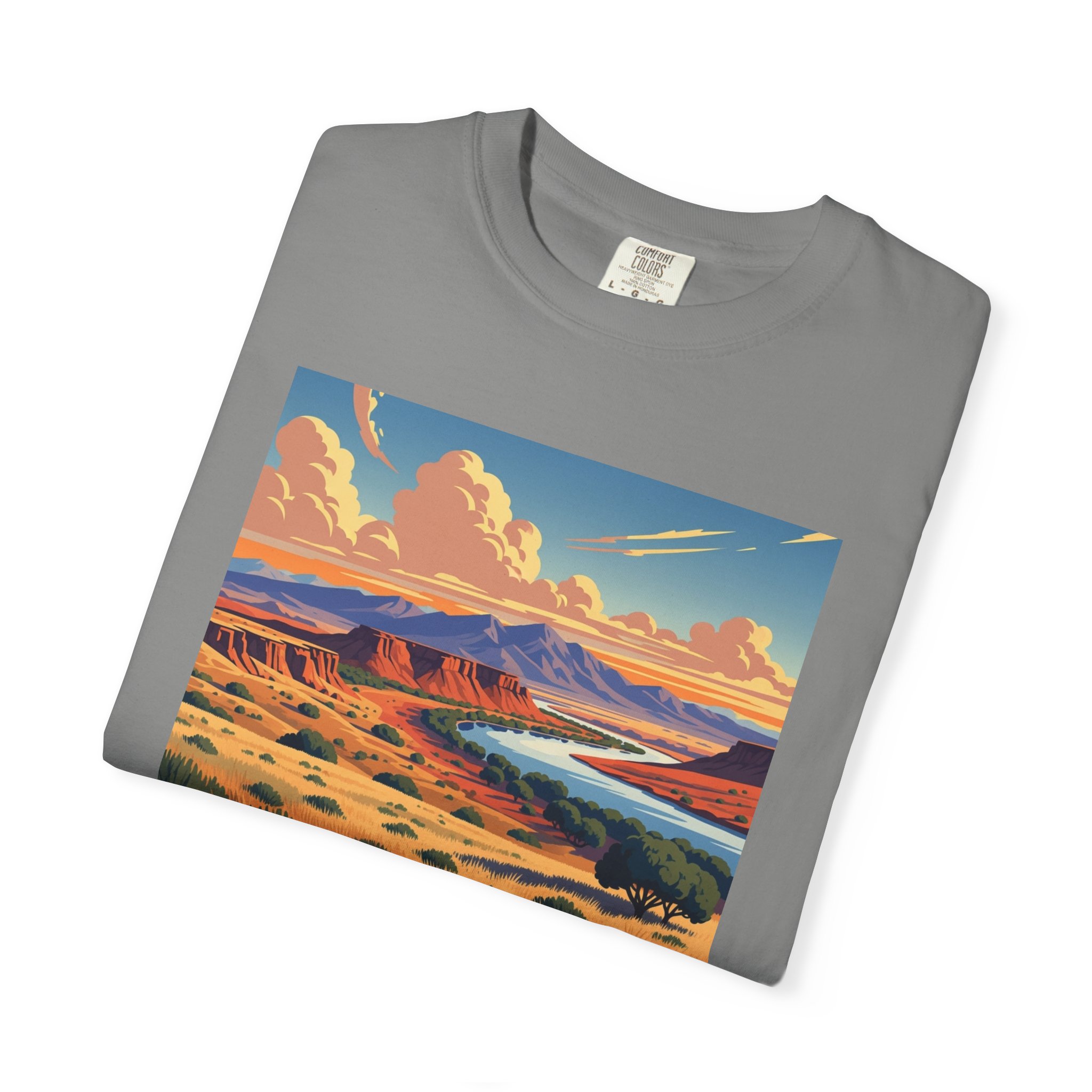 Sevilleta National Wildlife Refuge WPA Style Unisex T-shirt - Image 9