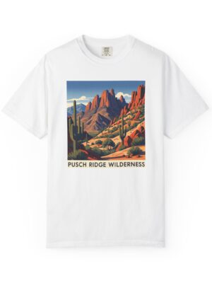 Pusch Ridge Wilderness WPA Style Unisex T-shirt