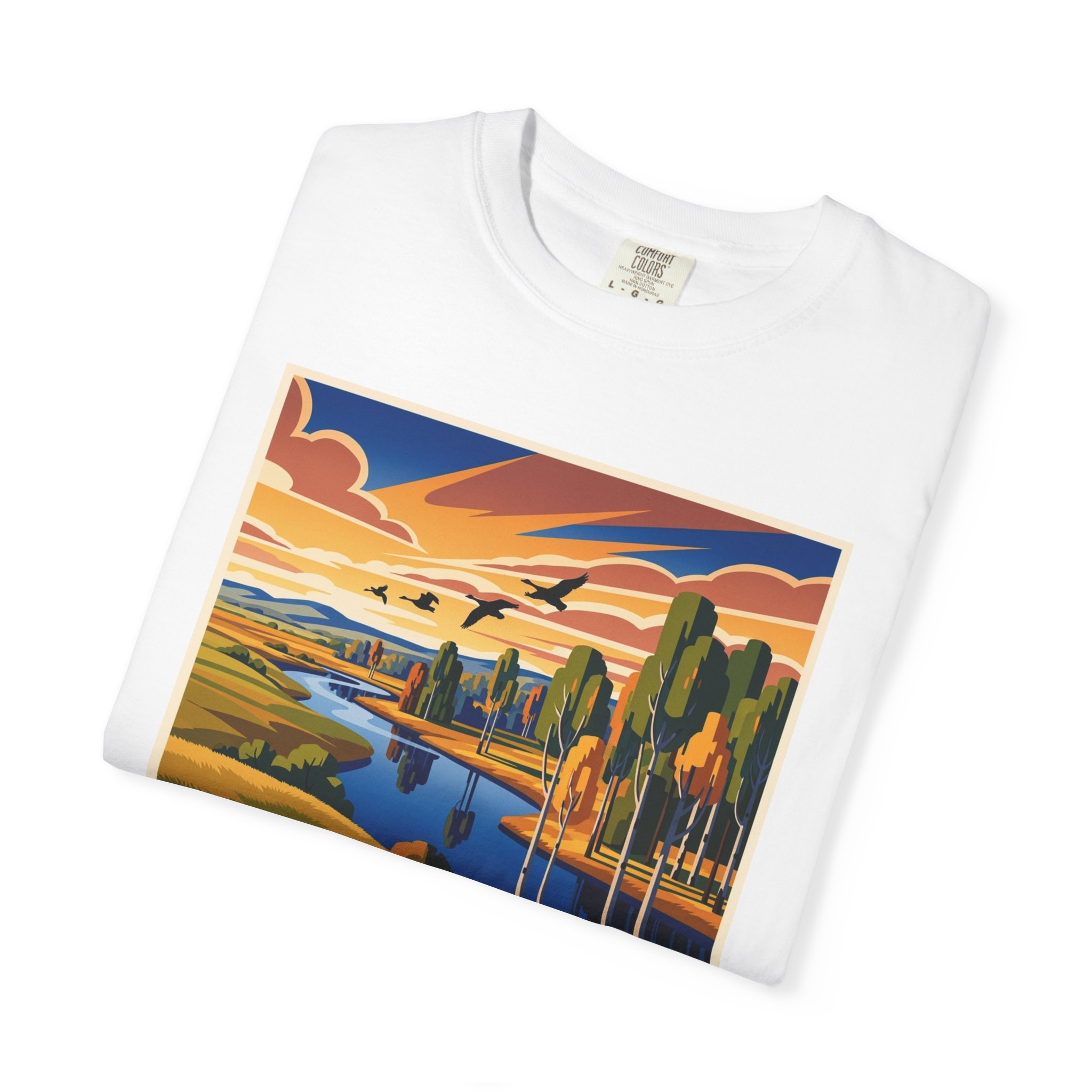 Little River National Wildlife Refuge WPA Style Unisex T-shirt - Image 3