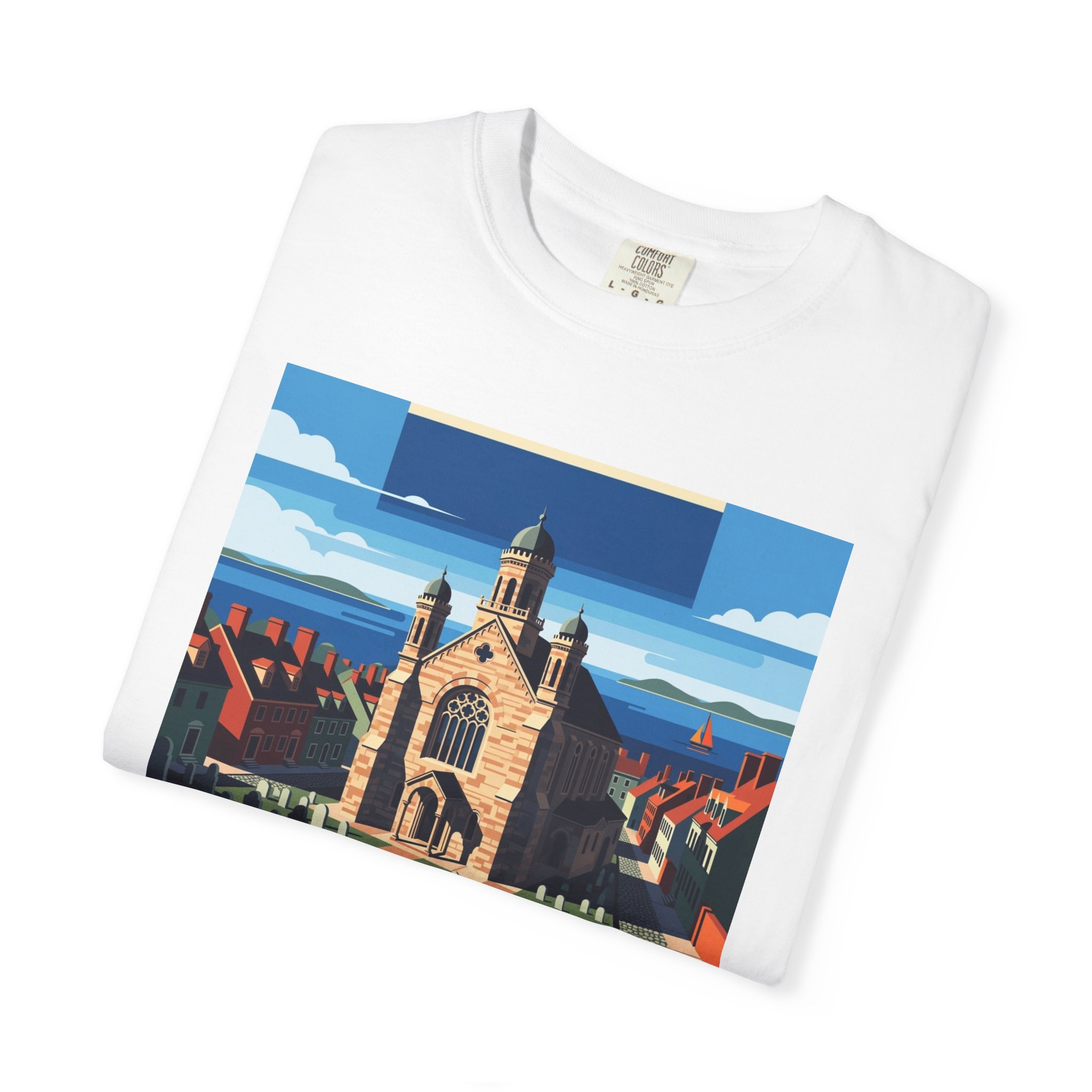 Touro Synagogue National Historic Site WPA Style Unisex T-shirt - Image 3