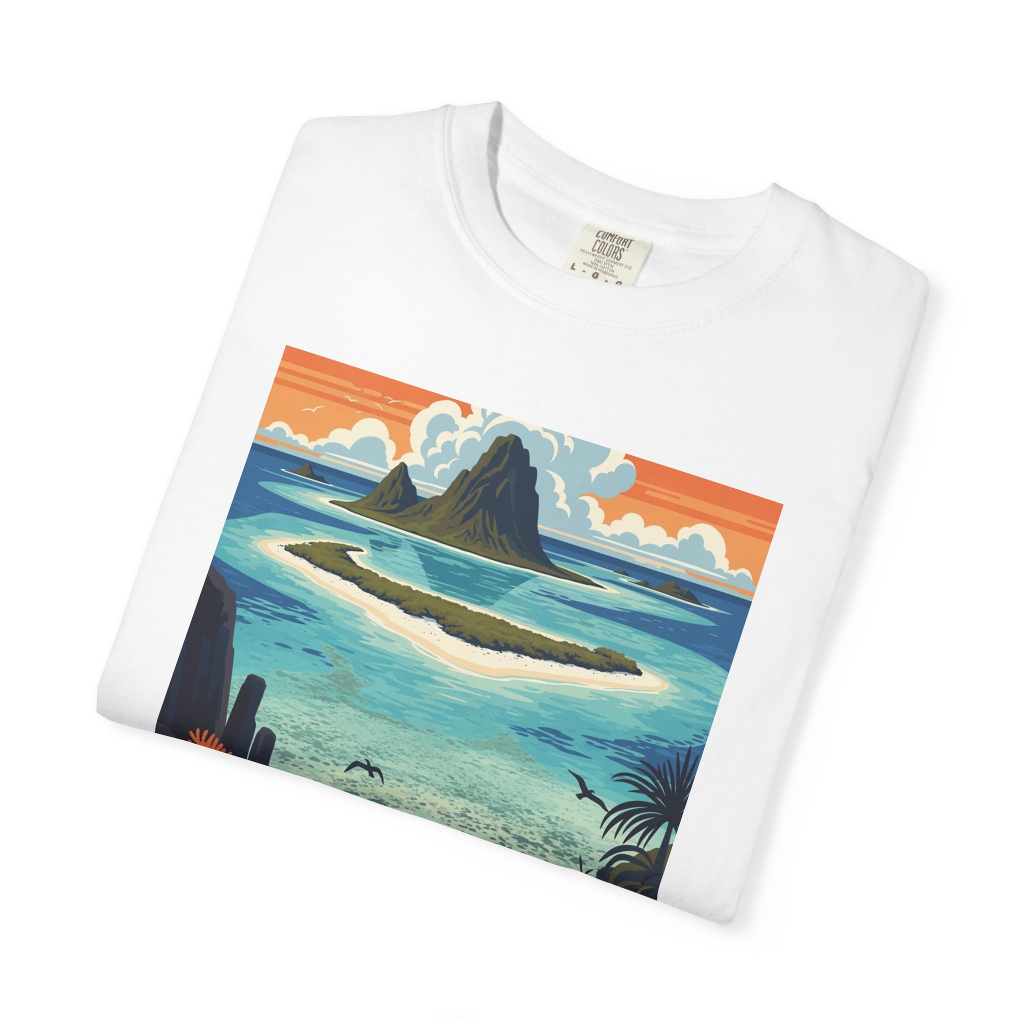 Rose Atoll National Wildlife Refuge WPA Style Unisex T-shirt - Image 3