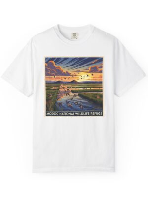 Modoc National Wildlife Refuge WPA Style Unisex T-shirt