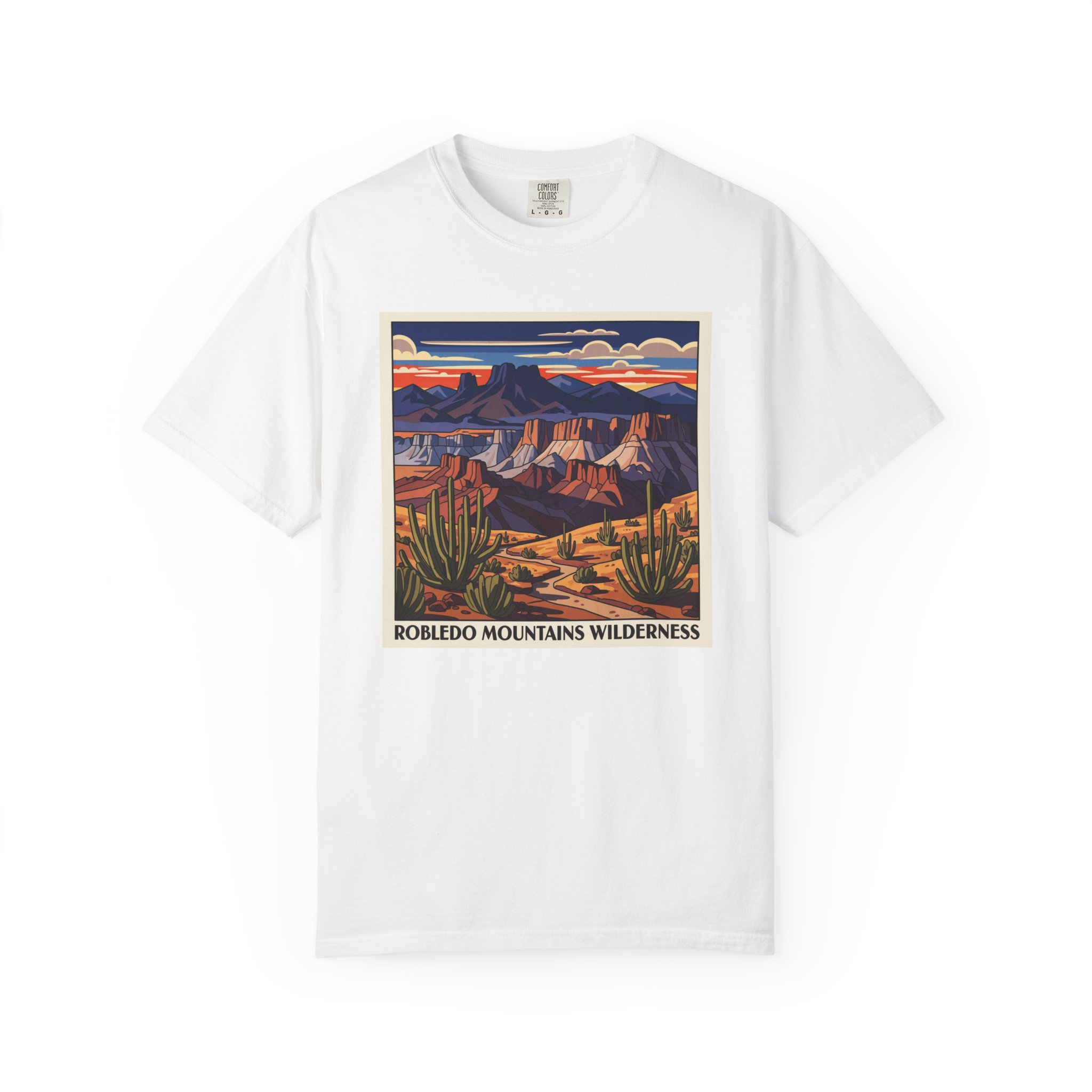 Robledo Mountains Wilderness WPA Style Unisex T-shirt