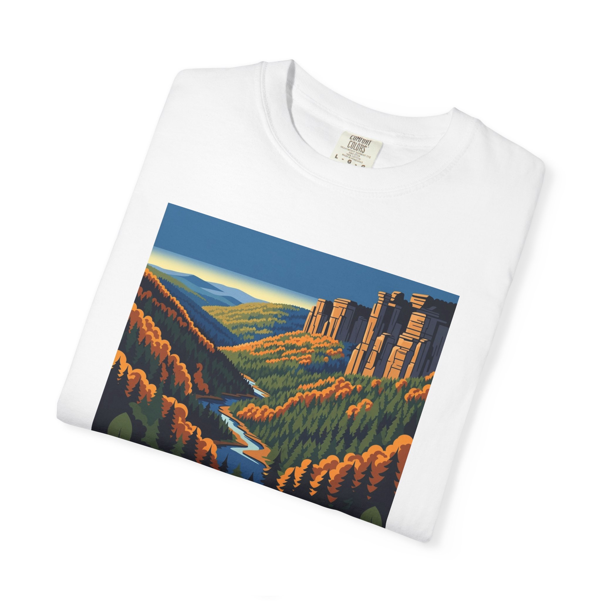 Wayne National Forest WPA Style Unisex T-shirt - Image 3