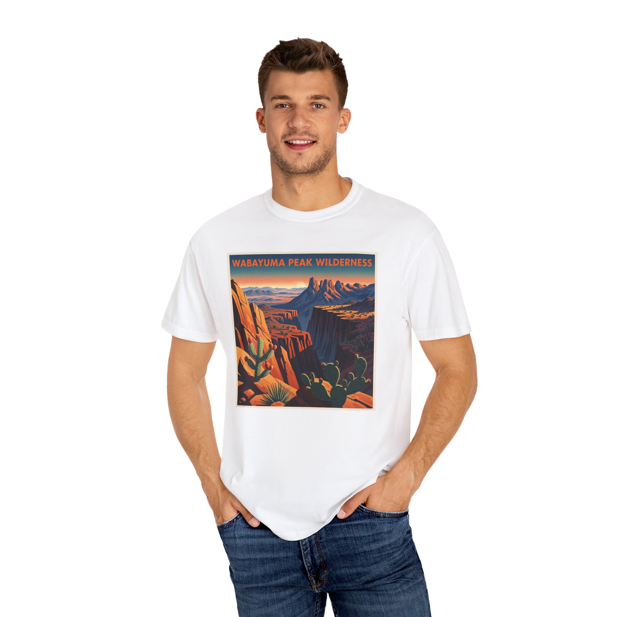 Wabayuma Peak Wilderness WPA Style Unisex T-shirt - Image 4